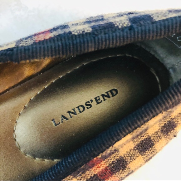 Lands End plaid flats - Picture 7 of 9
